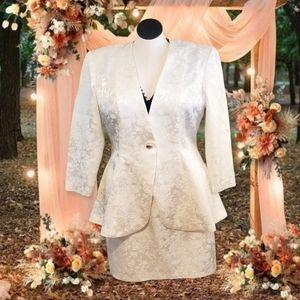 Vintage 80s White Suit